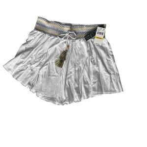 Soluna White Skirt Swim Cover Up Size‎ Medium